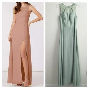 Azazie Kai Sage Green Bridesmaid Dress